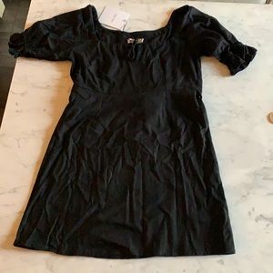 With Jean Juliette black cap sleeve dress S NWT